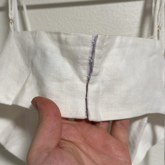 Rumer the Label Avalon Ring Maxi Linen Dress in White - Picture 7 of 10